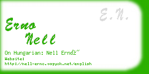 erno nell business card